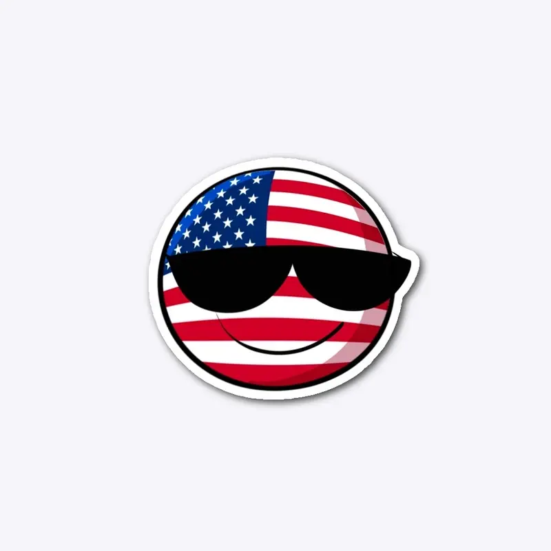 U.S.A Cute ball [Sticker]