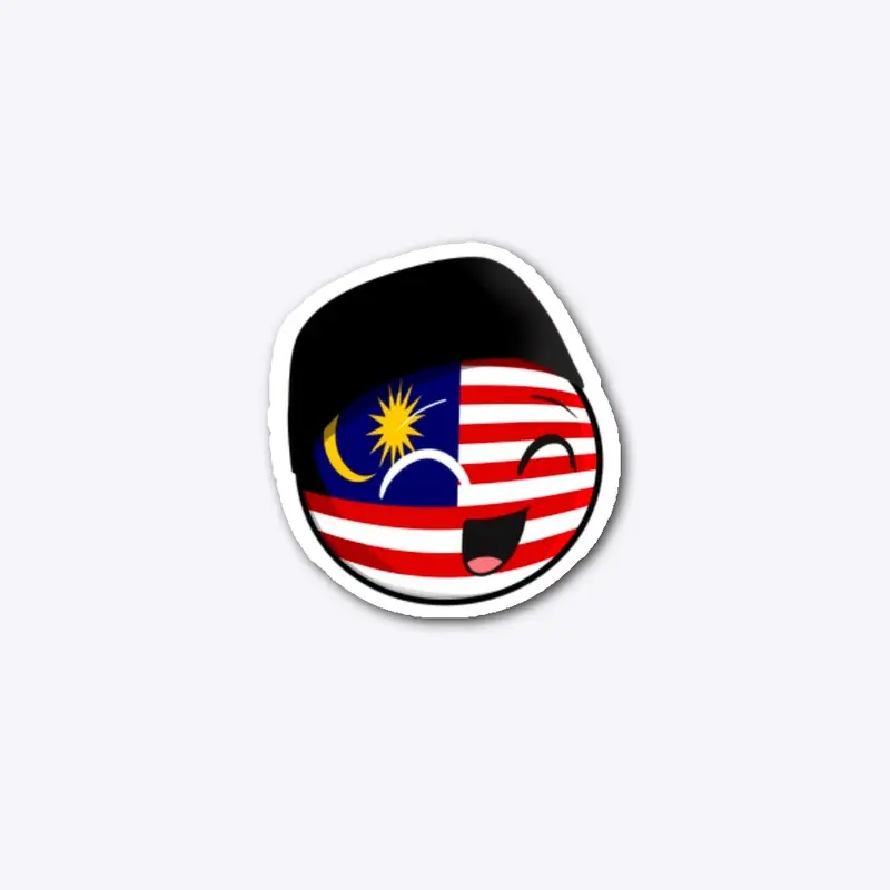 Cute Malaysia Flag [Sticker]