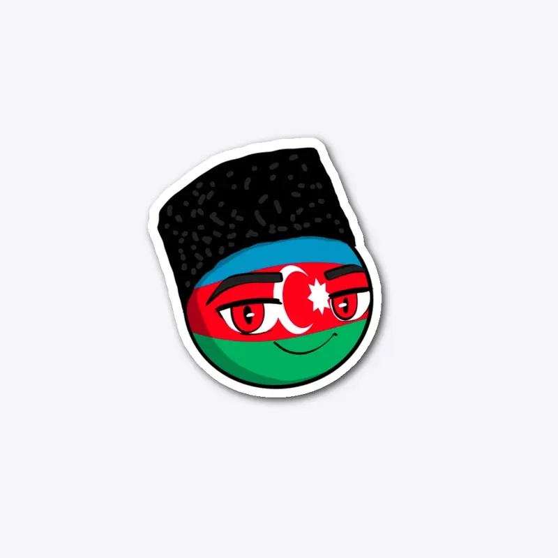 Azerbaijan 🇦🇿 cute ball [Sticker]