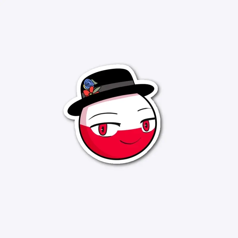 Poland 🇵🇱 Cute ball [Sticker]