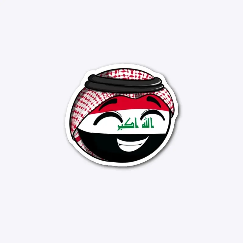 Iraq 🇮🇶 Cute ball [Sticker]