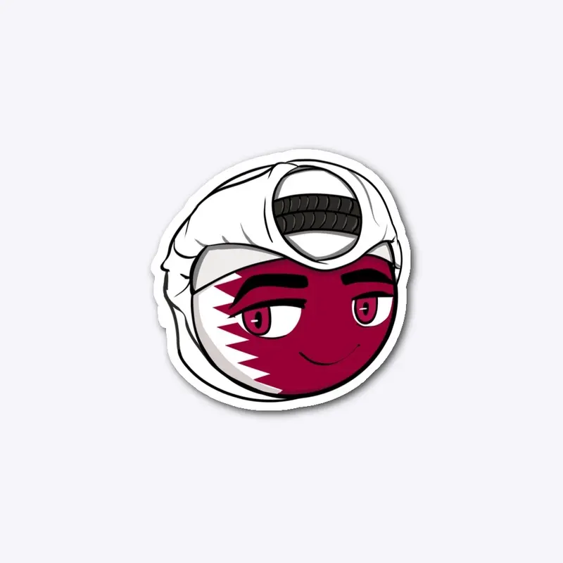 Qatar 🇶🇦 Cute ball [Sticker]